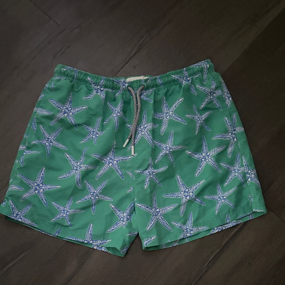 Men's Green Starfish Swim Shorts